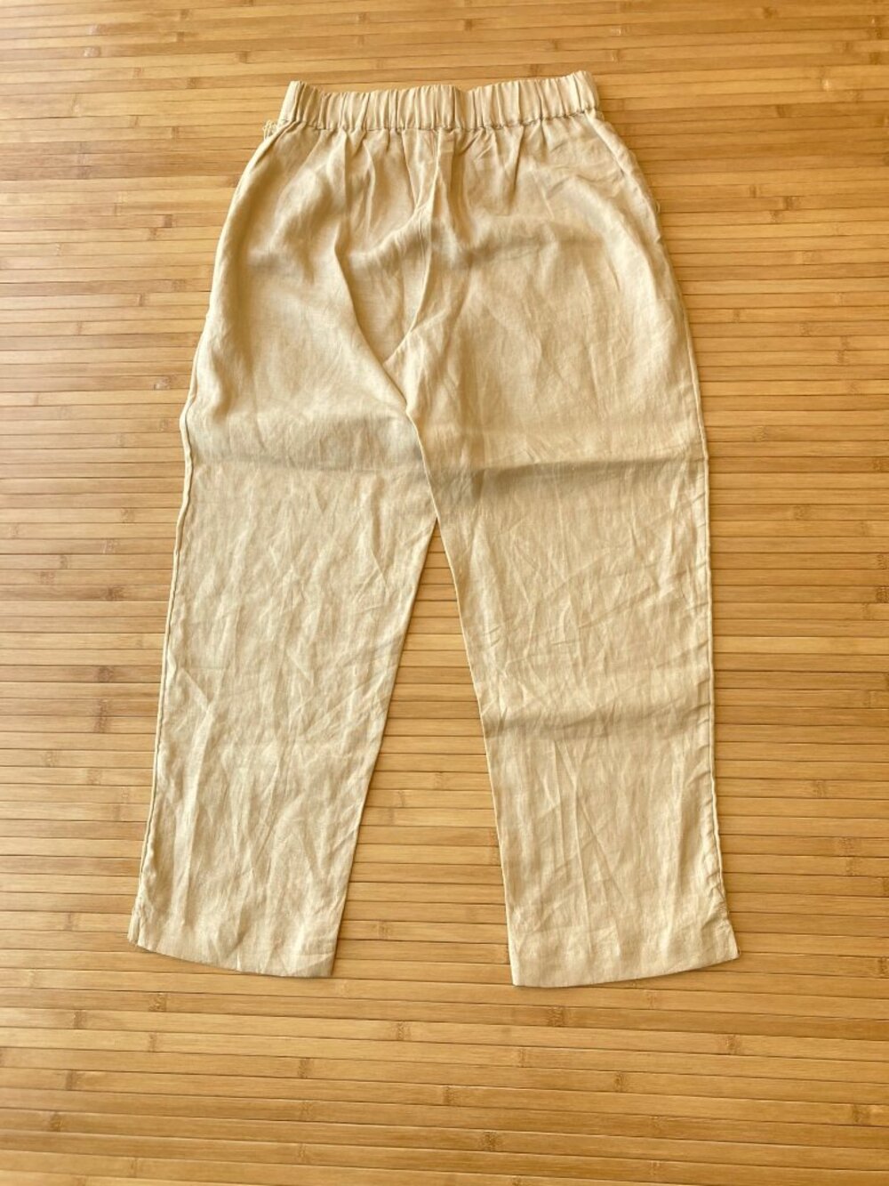 Haven Well Within Linen Tapered Pants Lagenlook Womens Medium M Beige NWT - Picture 10 of 10